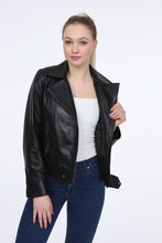 Load image into Gallery viewer, AILE Millie Leather Biker Jacket