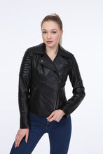 Load image into Gallery viewer, AILE Julia Leather Biker Jacket