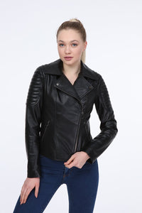 AILE Julia Leather Biker Jacket