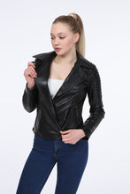 Load image into Gallery viewer, AILE Julia Leather Biker Jacket