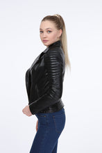 Load image into Gallery viewer, AILE Julia Leather Biker Jacket