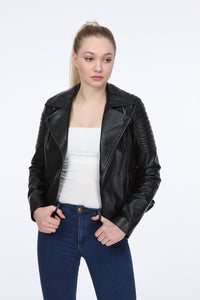 AILE Julia Leather Biker Jacket