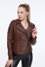 Load image into Gallery viewer, AILE Julia Leather Biker Jacket