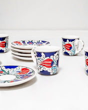 Load image into Gallery viewer, Turkish Handpainted Coffee Cup and Saucer Set