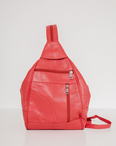 2-in-1 Bag Lambskin Leather CORAL