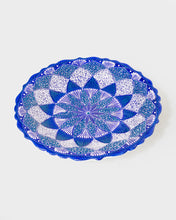 Load image into Gallery viewer, Turkish Hand-Painted Decorative or Dining Plate - Blue Lace